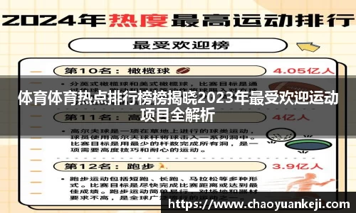 体育体育热点排行榜榜揭晓2023年最受欢迎运动项目全解析